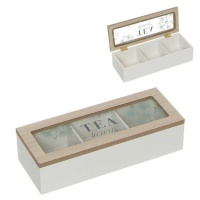 Caja para té Tea time - DCasa - 3 compartimentos