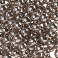 Sprinkles de perlas de 5 mm plateadas chocolate crispy - Dekora - 350 gr