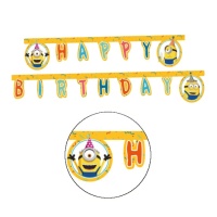 Guirnalda Happy Birthday de Minions de 2 m
