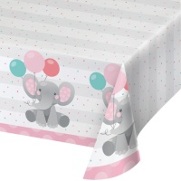 Mantel de Elephant Baby Girl de 1,37 x 2,59 m