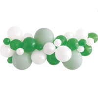 Kit de globos surtidos verdes - 27 unidades