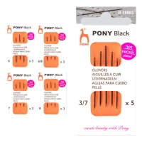 Agujas para cuero de distintos grosores - Pony