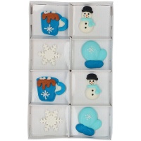 Figuras de azúcar de Cozy Winter - Wilton - 8 unidades