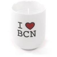 Vela aromática de 8 cm con vaso de I Love BCN - DCasa
