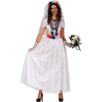 Disfraz de novia Catrina para mujer