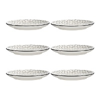 Plato de 24 cm griego negro - Vessia - 6 unidades