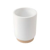 Portacepillos de dientes bicolor madera - 1 unidad