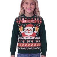Jersey de Navidad de Papá Noel Ho Ho Ho infantil