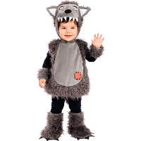 Disfraz de lobo con capucha para bebé