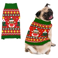 Jersey de Navidad de reno para perro
