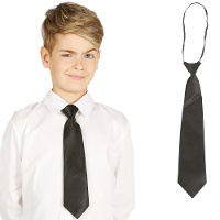 Corbata negra infantil - 29 cm