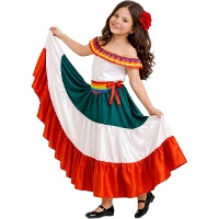 Disfraz de mariachi blanco para niña