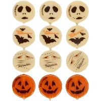 Figuras de chocolate blanco de Halloween - 12 unidades