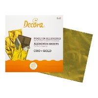Hojas para envolver tabletas de chocolate de 20 x 20 cm - Decora - 150 unidades