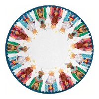 Bandeja de 30 cm de Reyes Magos - 2 unidades