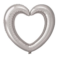 Globo de corazón de 80 x 70 cm - 1 unidad