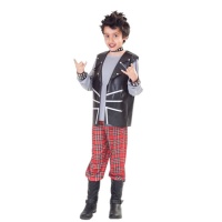 Disfraz de rockero punky para niño