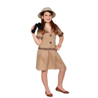 Disfraz de explorador de safari para niña