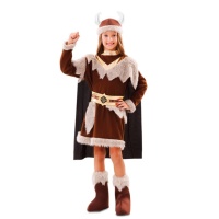 Disfraz de vikingo nórdico para niña