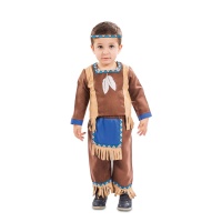 Disfraz de indio marrón para bebé niño