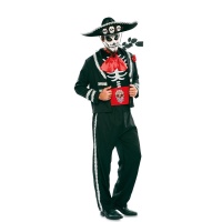 Disfraz de esqueleto mejicano para hombre
