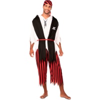 Disfraz de pirata berberisco con gorro para hombre