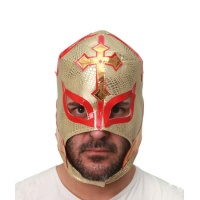 Máscara dorada de lucha libre
