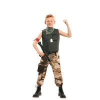 Disfraz de soldado de combate para niño