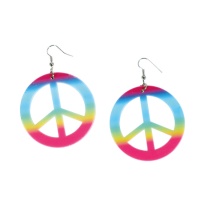 Pendientes hippies multicolor