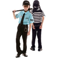 Disfraz de policía y ladrón infantil