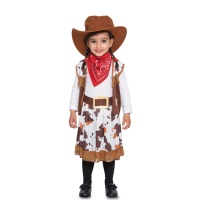 Disfraz de vaquero del oeste para bebé niña