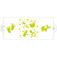 Stencil de Bebé de 10 x 25 cm - Decora