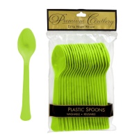 Cucharas verdes - 10 unidades