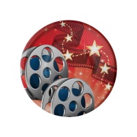 Platos de Hollywood Cine de 18 cm - 8 unidades