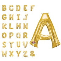 Globo de letra dorada de 86 cm - Anagram