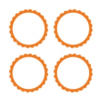 Etiquetas adhesivas naranjas - 20 unidades