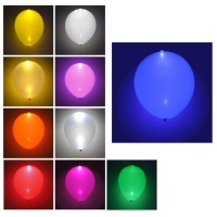 Globos de látex con led de 25 cm - 5 unidades