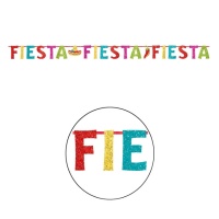 Guirnalda de fiesta mejicana - 3,65 m