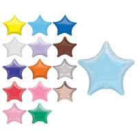 Globo estrella liso de 45 cm - Anagram - 1 unidad