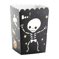 Cajas para palomitas de Halloween de 9 x 9 x 13 cm - 6 unidades