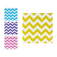 Servilletas chevron de 16,5 x 16,5 cm - 16 unidades