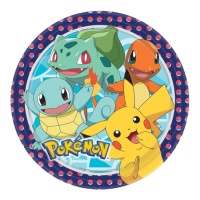 Platos de Pokemon de 23 cm - 8 unidades