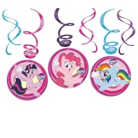 Colgantes decorativos de My Little Pony de 60 cm - 6 unidades