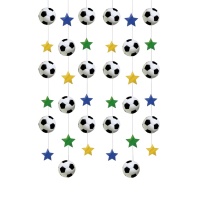 Colgantes de fútbol de 2,10 m - 6 unidades