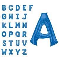 Globo de letra azul de 86 cm - Anagram