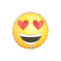 Globo redondo de Emoticono amoroso de 43 cm - Anagram