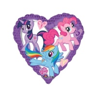 Globo de My Little Pony de corazón de 43 cm - Anagram