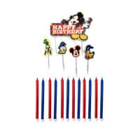 Velas de Mickey Mouse - 17 unidades