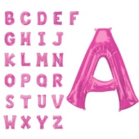 Globo de letra rosa de 86 cm - Anagram