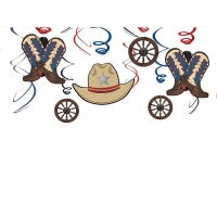 Colgantes decorativos de Vaqueros - 12 unidades